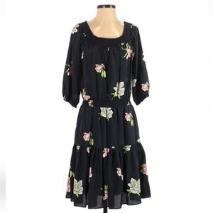 Lil Floral Black Dress